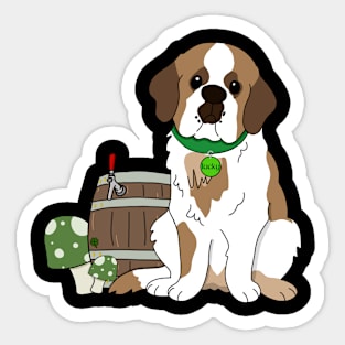 Lucky, The St. Bernard Sticker